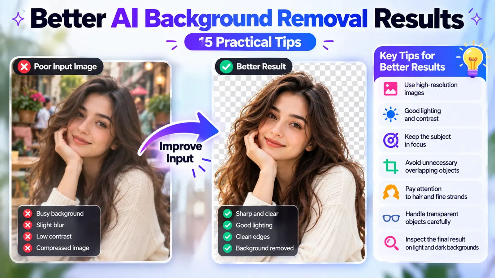 How to Get Better AI Background Removal Results